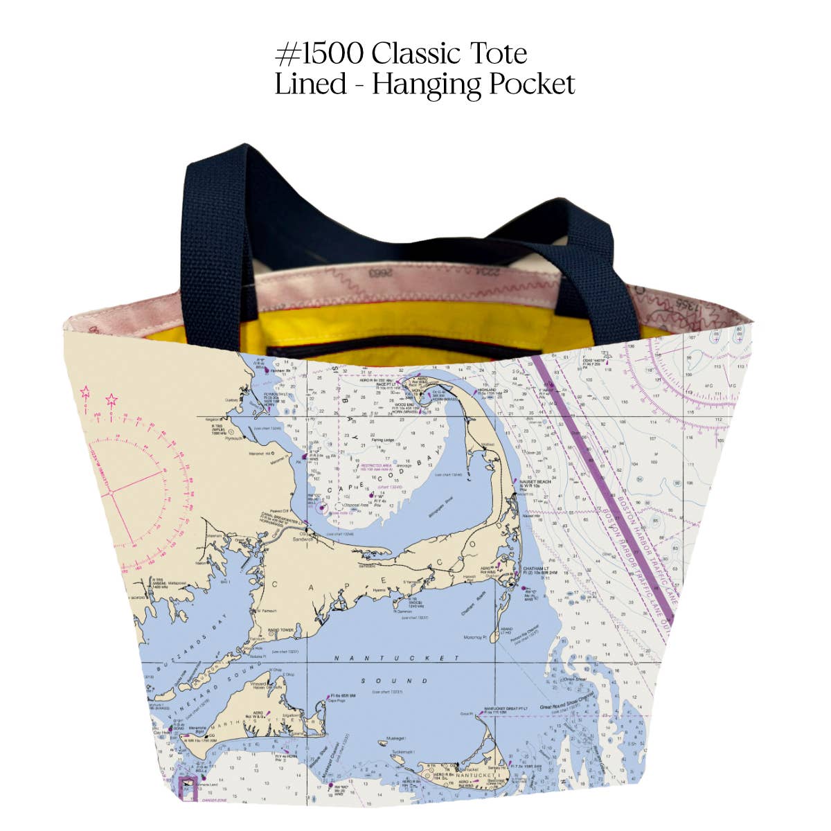 Not for Navigation - Wholesale Tote Bag - Unisex - Cape Cod, Martha's Vineyard, Nantucket Coastal Collection2