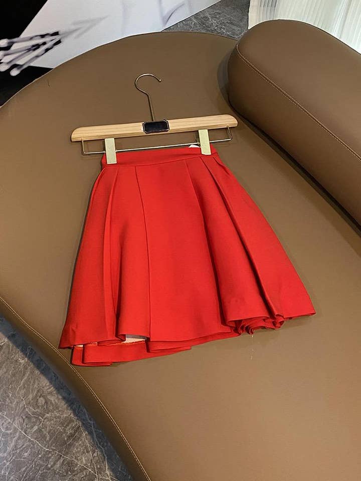 Red SY389 Trendy Summer Camisole & A-Line Skirt Set for Women for wholesale on Faire