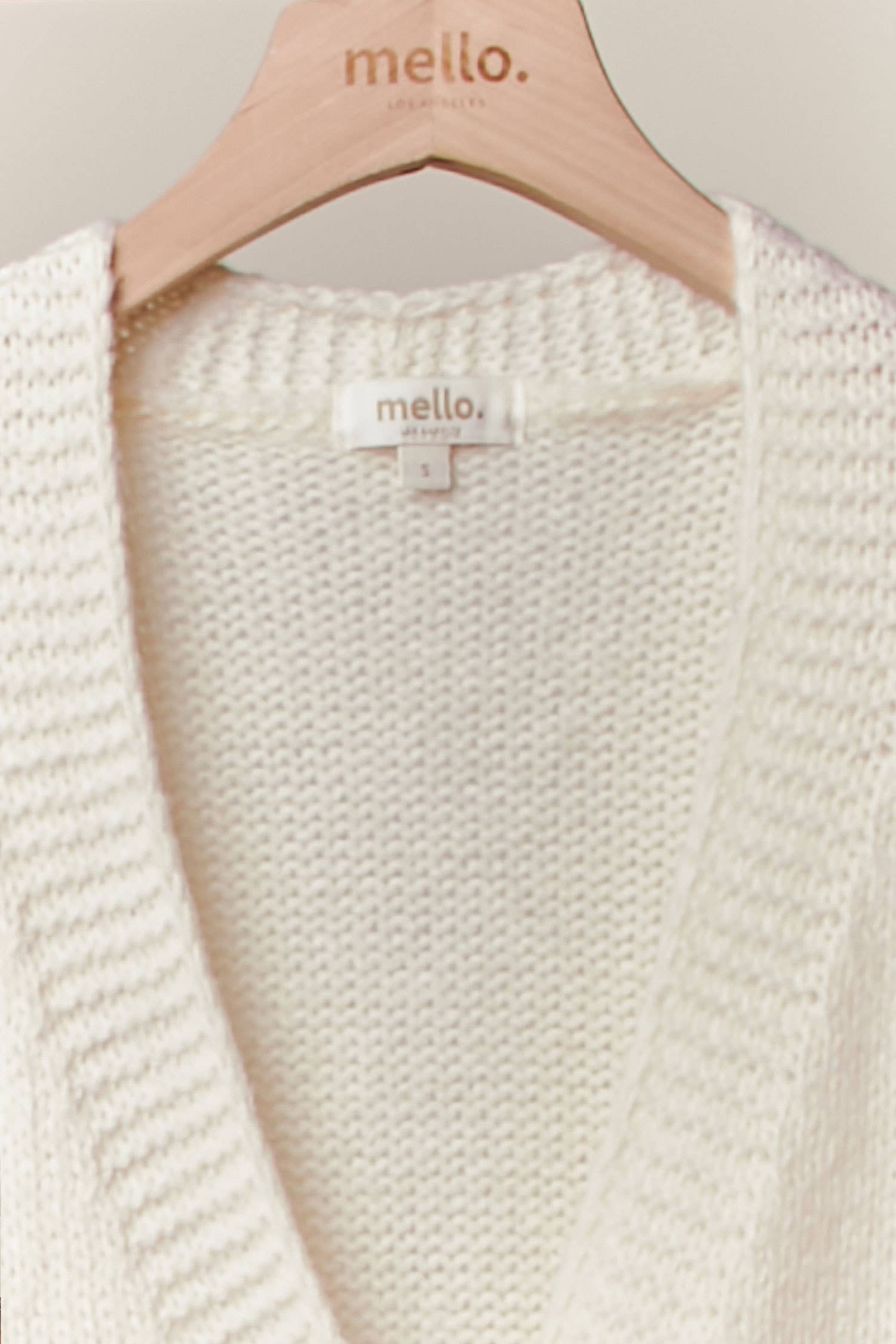 Ivory Christmas Patch Cardigan for wholesale on Faire2