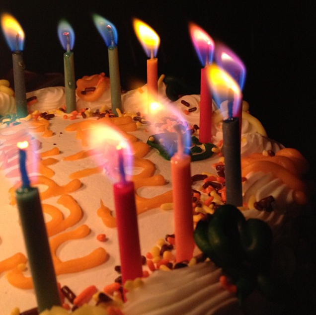 JII - Wholesale Cake Candle - Colorflame Birthday Candles 26 Piece Counter Display-104 PKS18