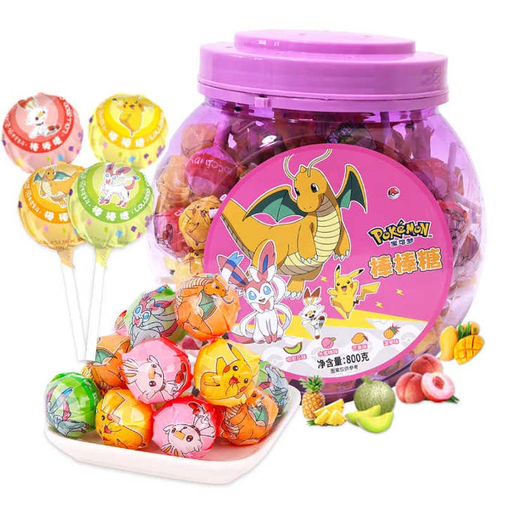 Pokémon Leda Lollipops (8g) (China) 100-count for wholesale by Pops Distro Inc
