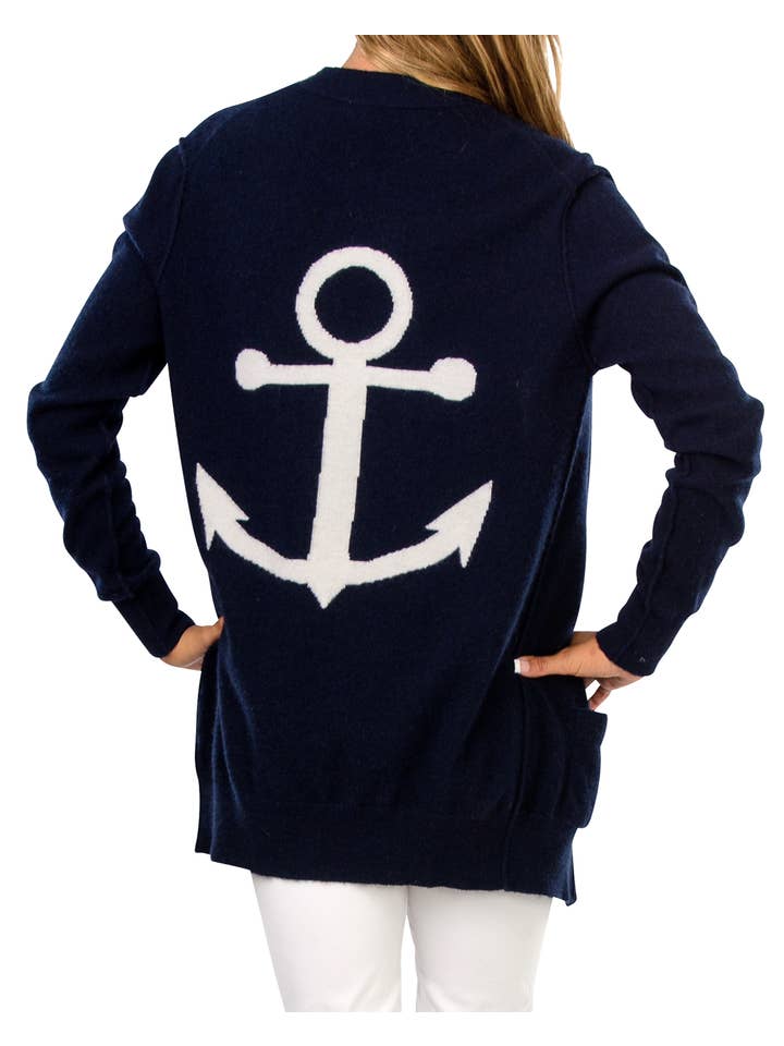 Cortland Park Cashmere - Wholesale Cardigan - Dames - Anchor Open vest1