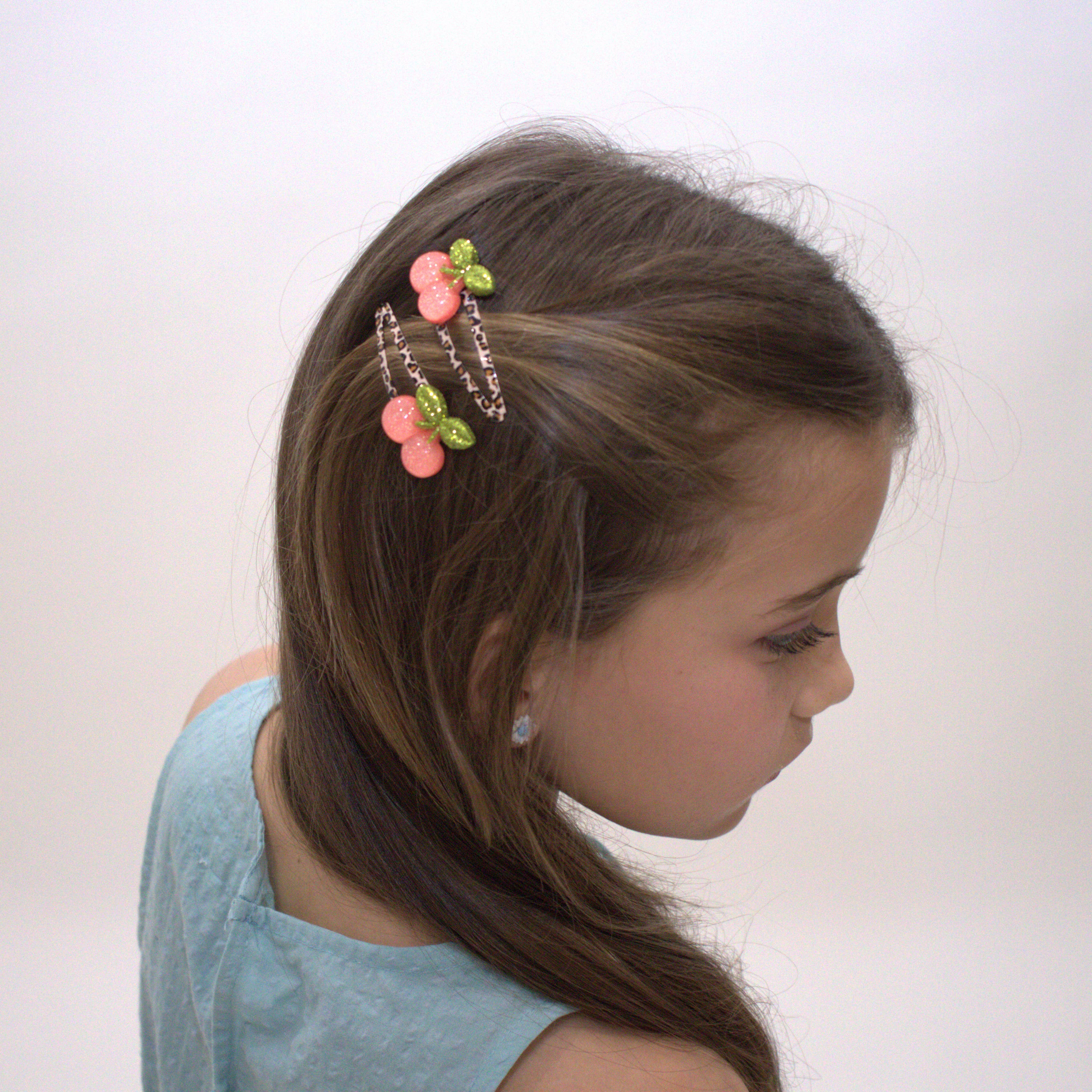 Yuko B - Wholesale Barrette - Kids - Premium Hair Clips for Kids - Cherries7