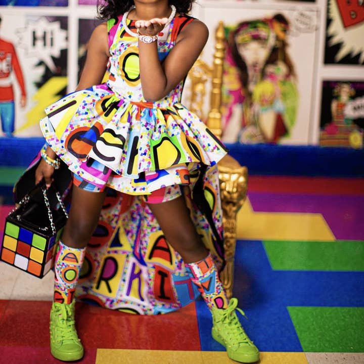 Diva Toy High Low Dress for wholesale by Neon Kisses