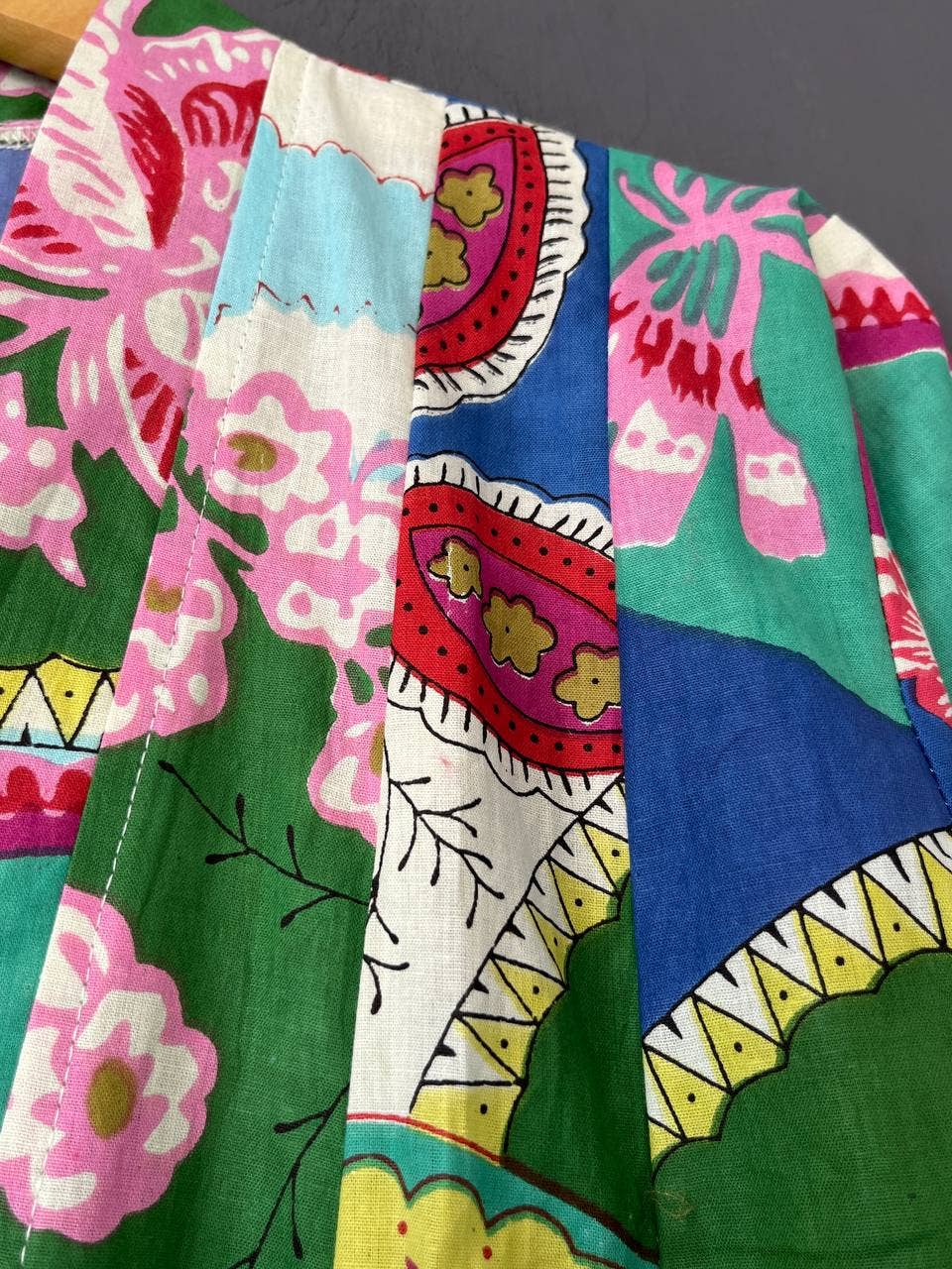 Bhawana Handicrafts - Wholesale Dress - Women's - Dress Long Robe Night Wear Floral Hand Block Printed Gowns1