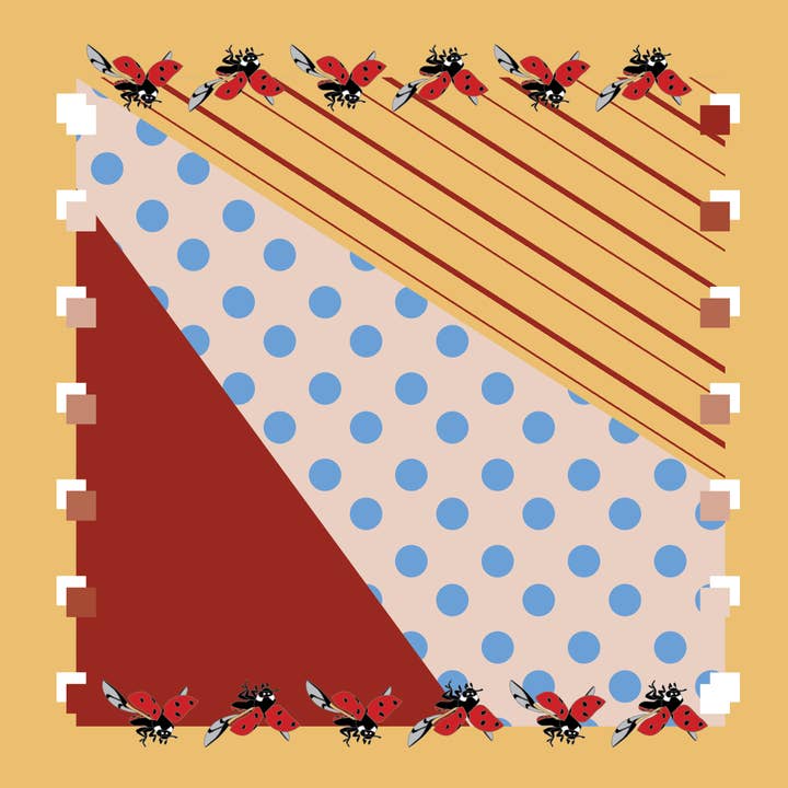 Ladybug Scarf for wholesale by Adele by Adele Jackson