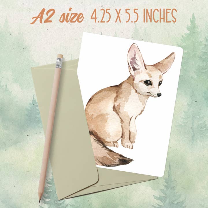 Handgjort fennec gratulationskort för wholesale av Soul Familiar