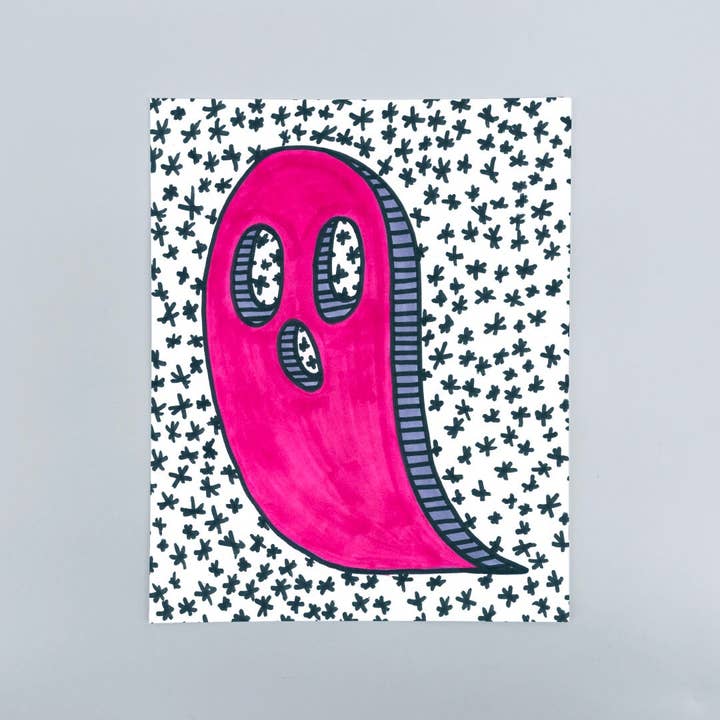 Draft Paper Co. - Wholesale Art Print - Art Print • Pink Ghost1