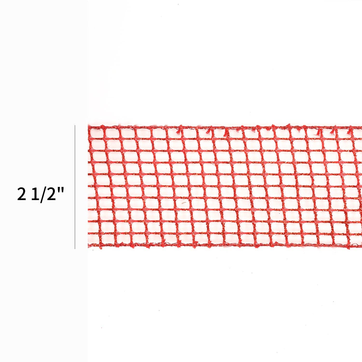 LA Ribbons Wholesale - Wholesale Ribbon - Gift Wrapping - 2 1/2" Wired Ribbon | "Netting" Red | 10 Yard Roll6