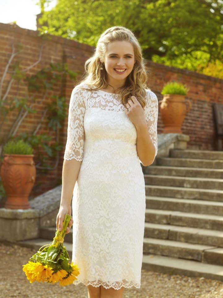 Lila Lace Bridal Dress Ivory for wholesale by Alie Street