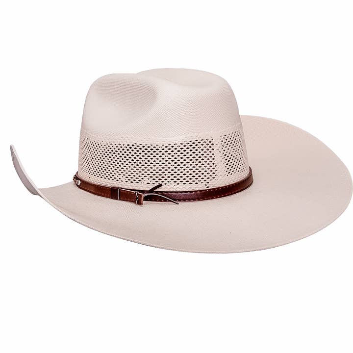 Cream Western Straw Cowboy Hat - Style Austin for wholesale on Faire
