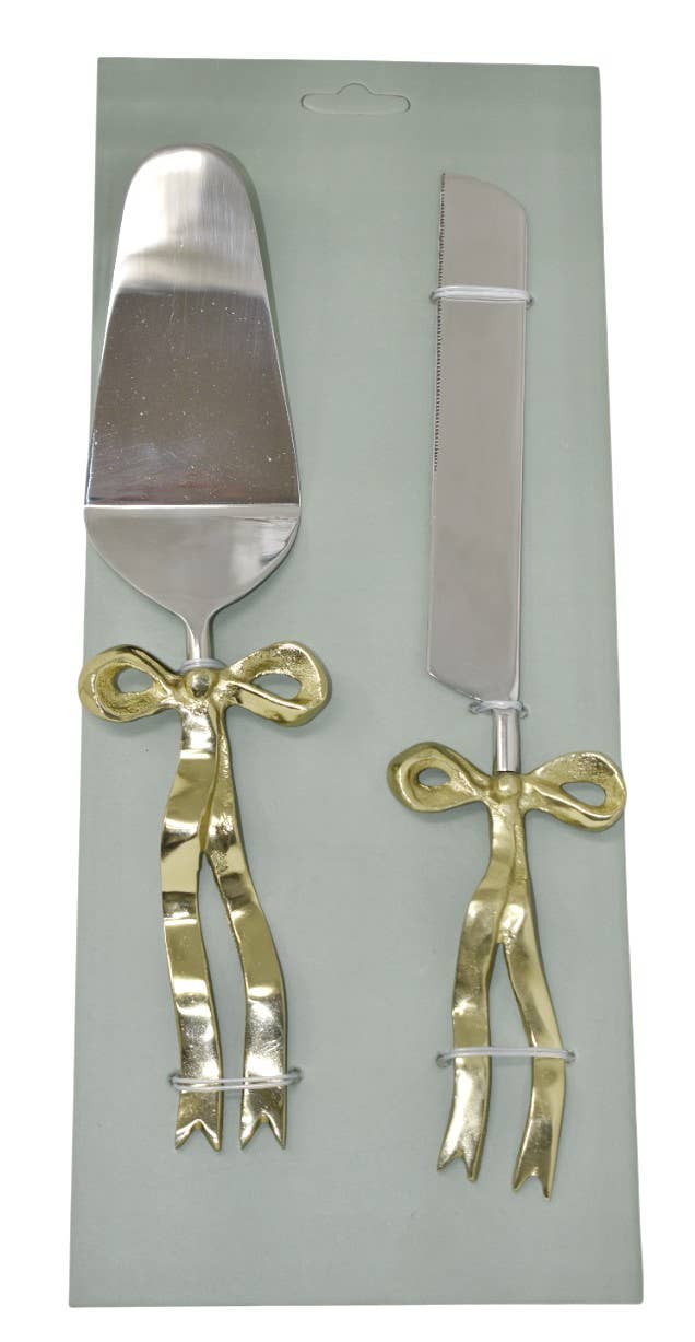 Vatican Homes – wholesale Serving utensil – S/2 CAKE SERER SET WITH BOW HANDLES0