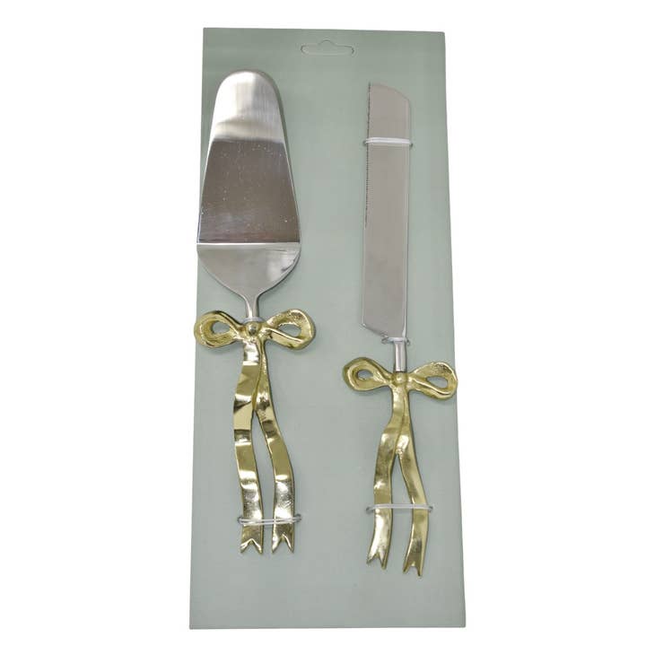 Vatican Homes - Wholesale Serving utensil - S/2 CAKE SERER SET WITH BOW HANDLES