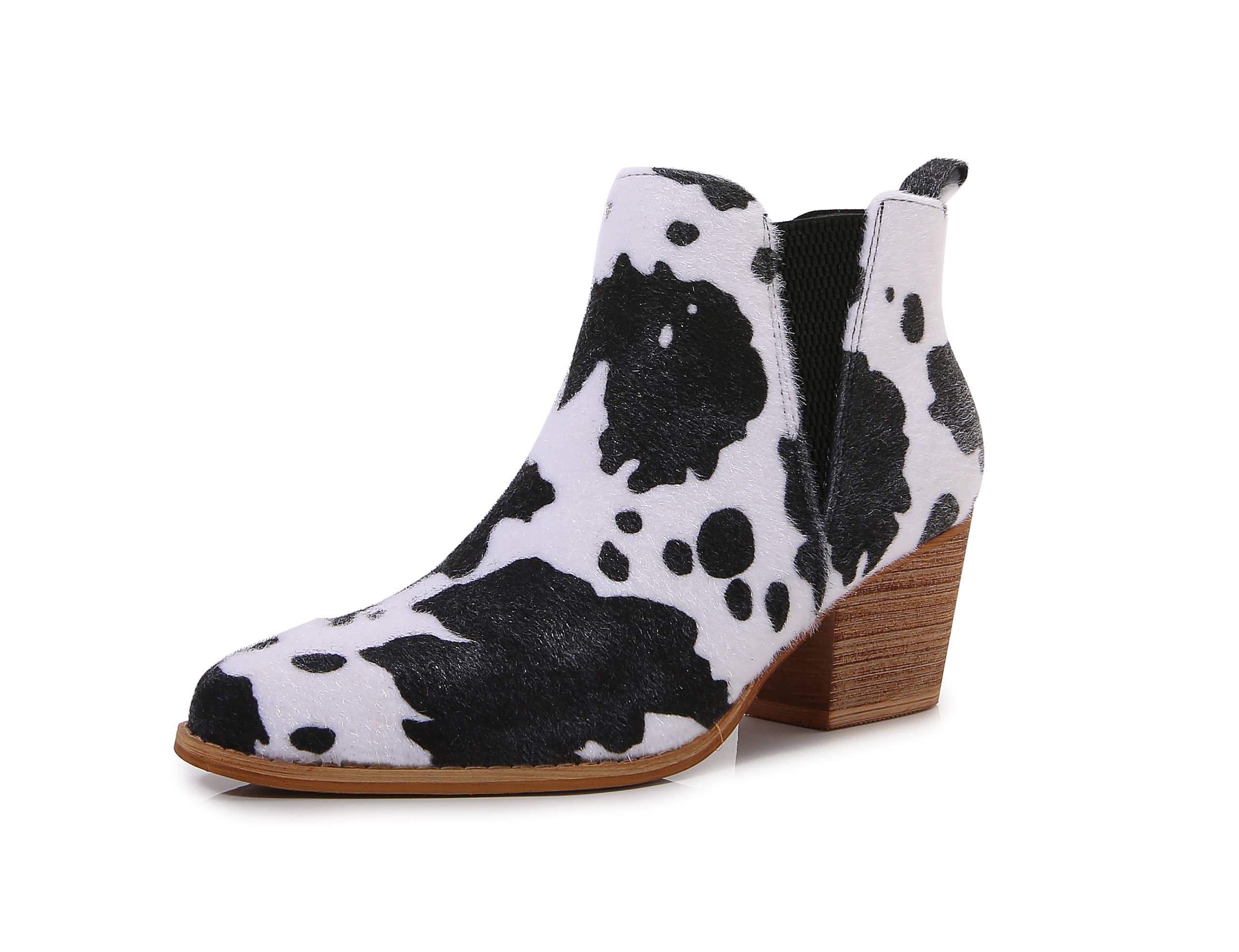 Shop Lev - Wholesale Booties - Women's - [PACK] Women Wooden Heel Slip on Casual Ankle Boots15