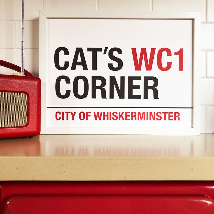 Cat's Corner Print voor wholesale door Samantha Morris