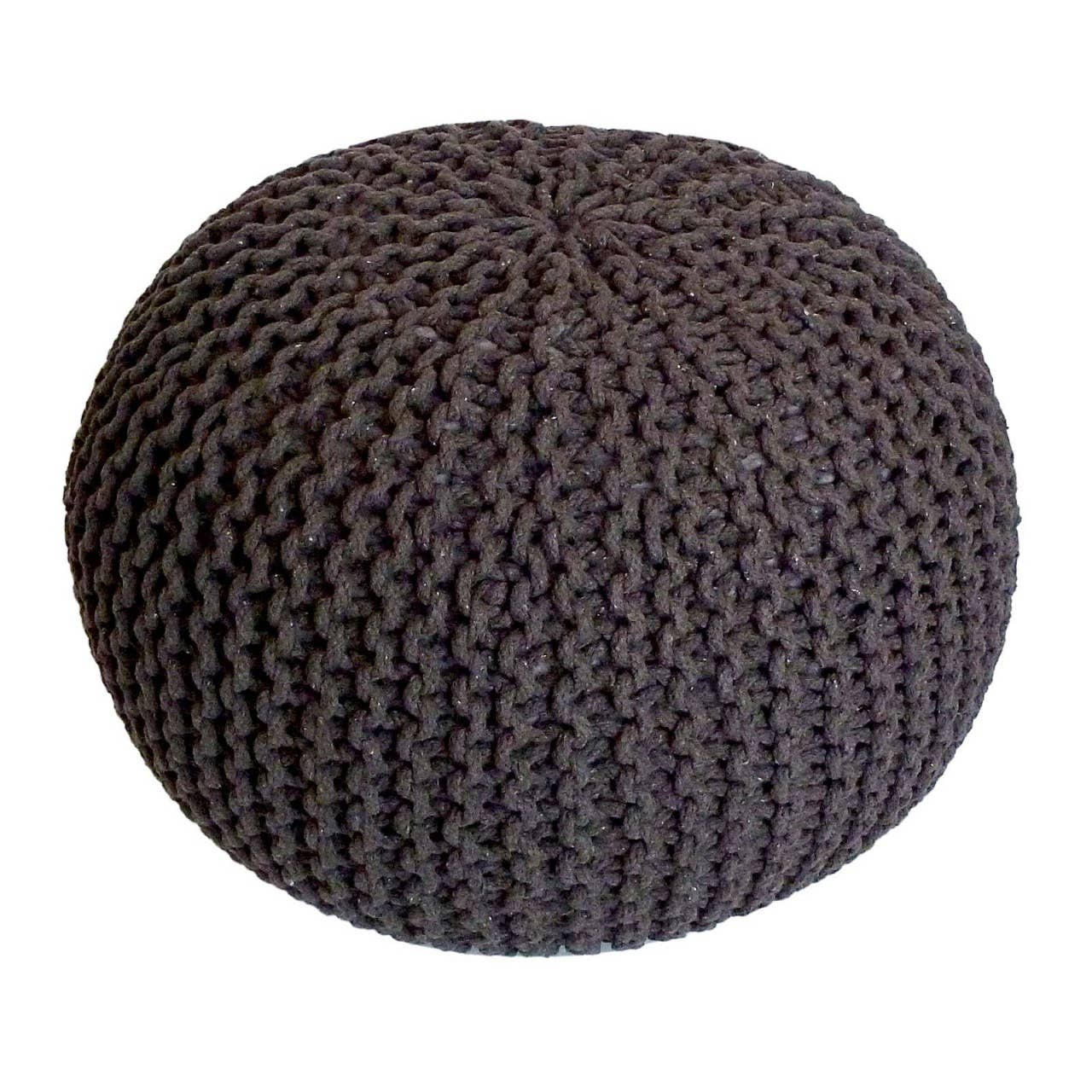 Voglrieder - Wholesale Pouf - Pouf, diameter 55 cm, knitted stool, pouf, pouf, floor cushion, large27