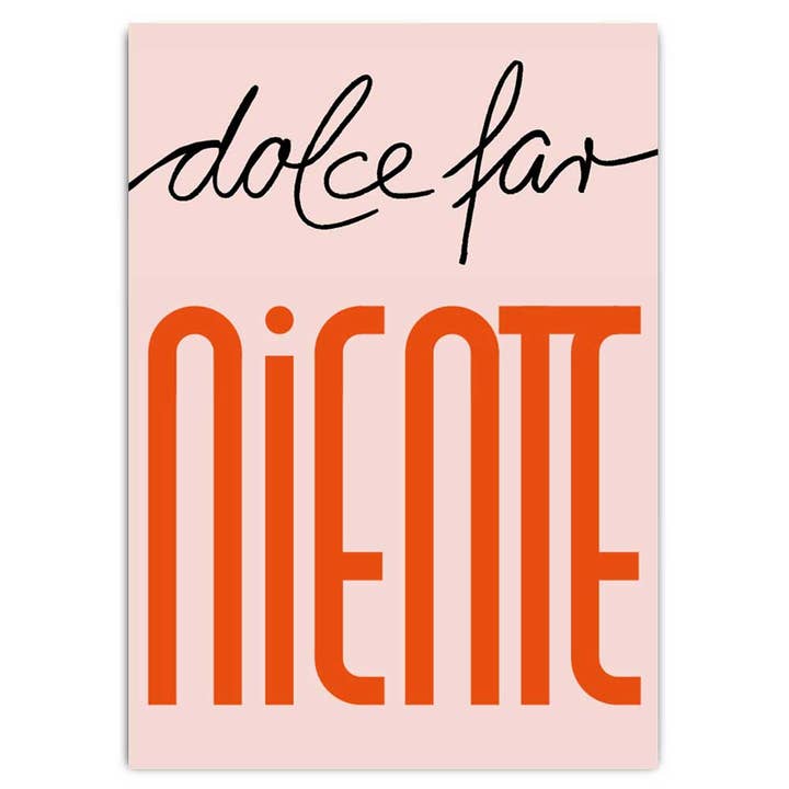 Vykort Dolce far niente för wholesale av Fritzante