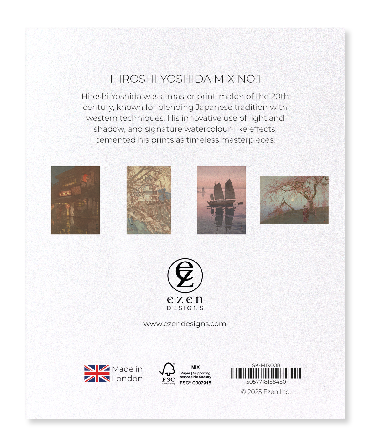 Ezen Trade – wholesale Sticker – HIROSHI YOSHIDA MIX NO.1: Japanese Sticker Set1