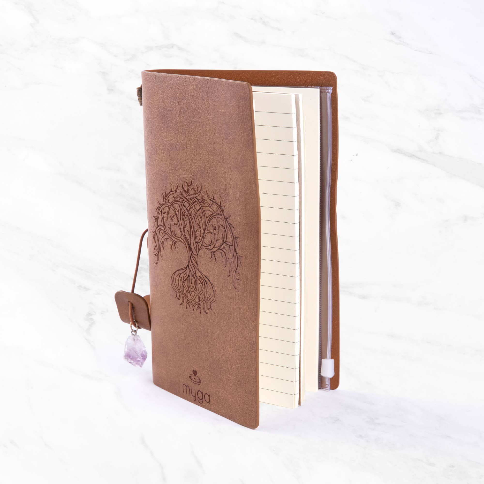 Myga – Engroshandel Spirituelle sten og krystaller – Myga Crystal Notebooks i singler 18