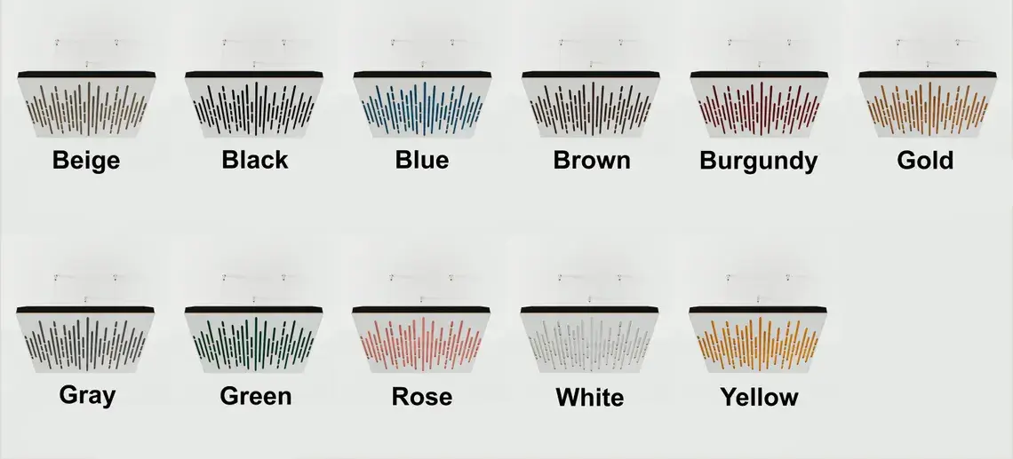 ATB-Sound sp. z o. o. – wholesale Wall Accent – Wave-F Acoustic Ceiling Panel | Velvet Fabric | 50x50cm1