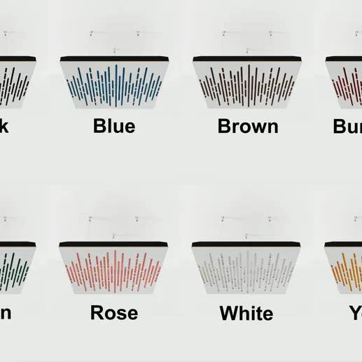 ATB-Sound sp. z o. o. – wholesale Wall Accent – Wave-F Acoustic Ceiling Panel | Velvet Fabric | 50x50cm1