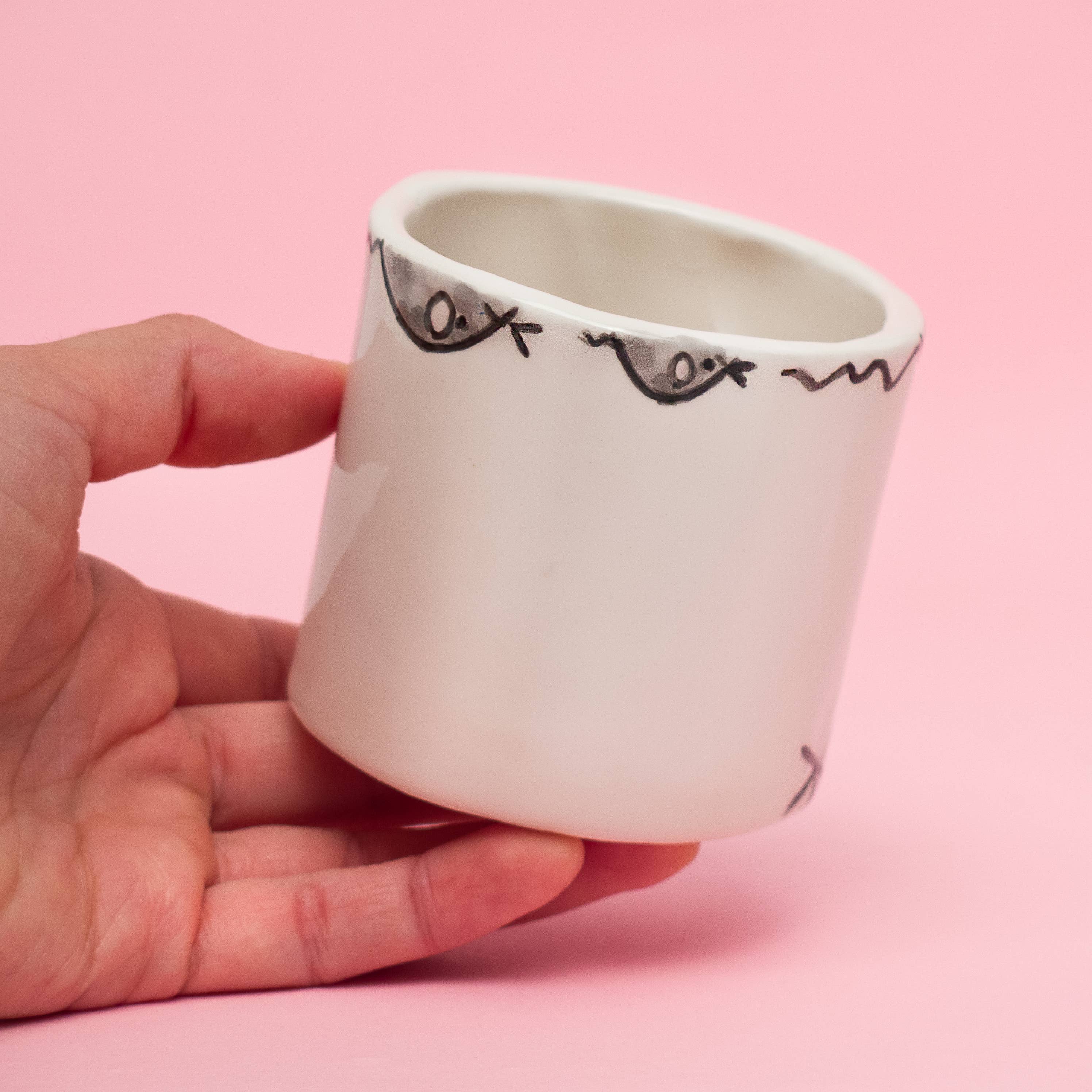 Paulina Marra Ceramics - Venta al por mayor Macetas - Conjunto Gonzalo Trio: Macetas de Gato Artesanales en 3 tamaños8