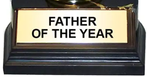 AAHS Enterprises - Wholesale Decorative Figurine - Trophy - Father of the Year - Gold - (7 inches)1