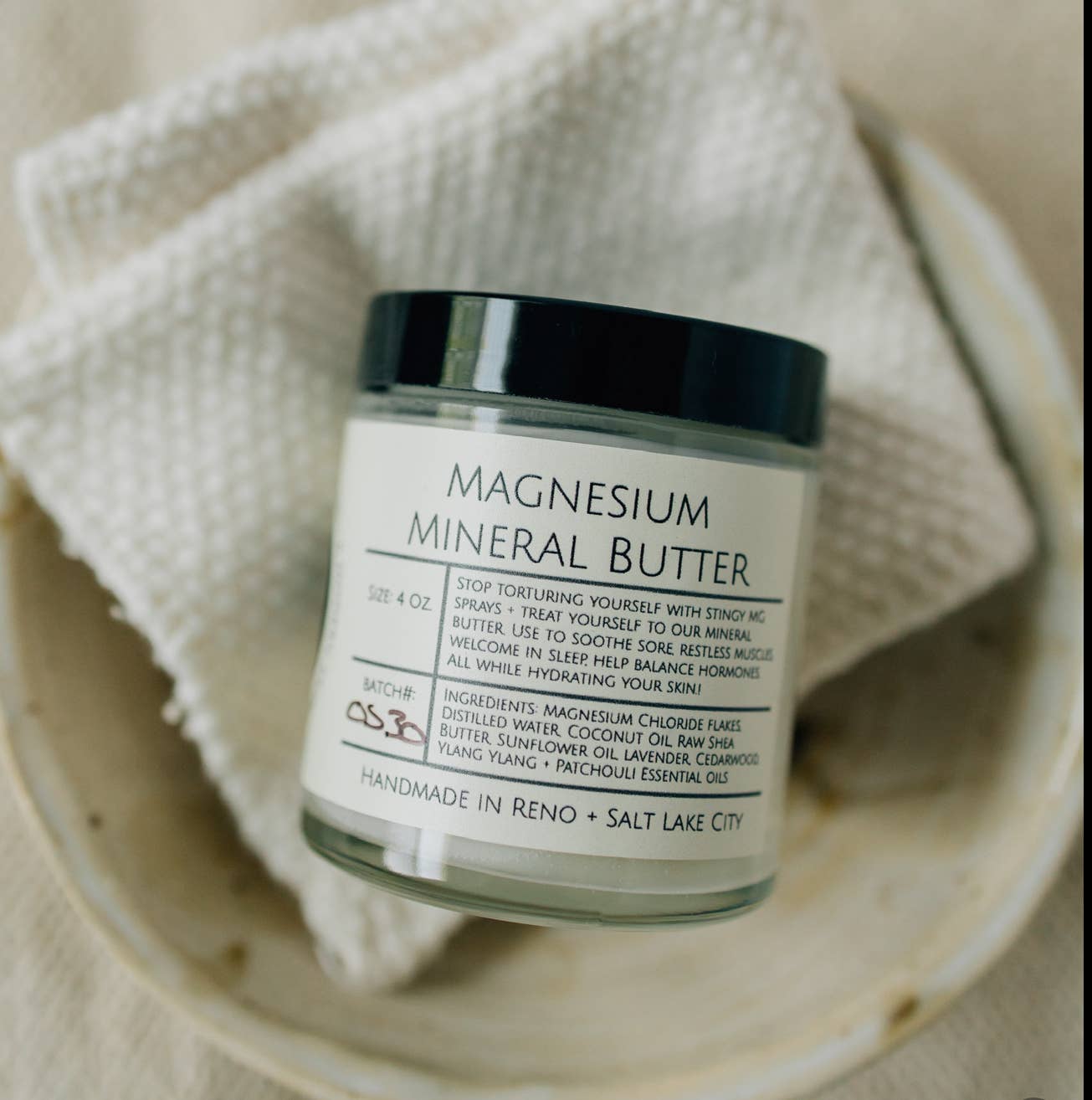 Pantry Products - Skin, Body, + Wellness - Wholesale Body Balm/Butter - Magnesium Butter - improve sleep, aches + pains, calm1