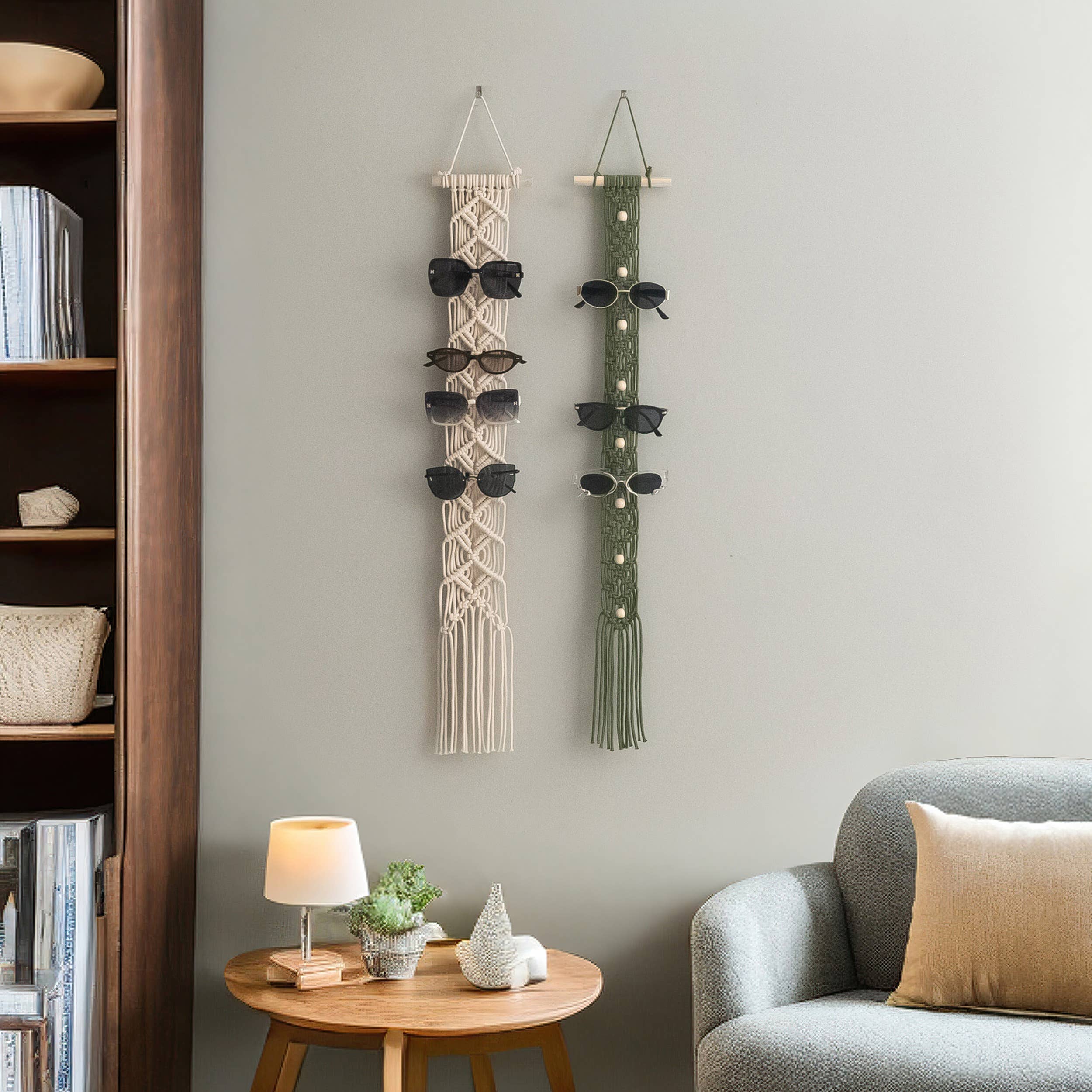 HeartCrafted - Wholesale Sunglasses/Eyeglasses Strap - Unisex - Macrame Sunglasses Holder Wall Hanging I966