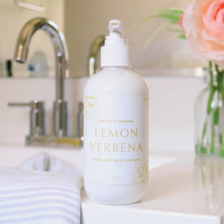 Lotion corporelle à la verveine citronnée pour la vente par Merle's Garden