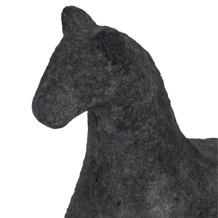 Sagebrook Home - Wholesale Decorative Figurine - Black 6 in. Cement Textured Horse Figurine9