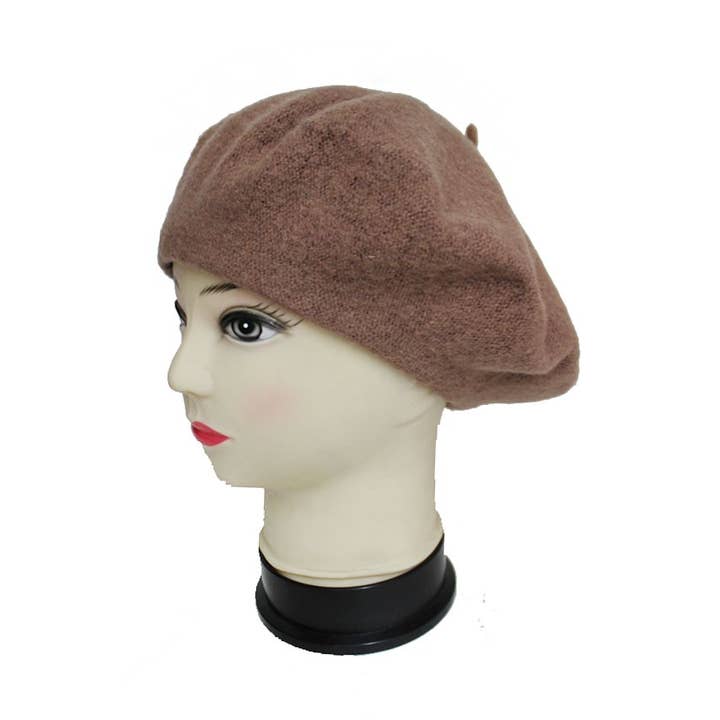 Cap Zone - Wholesale Beret - Women's - Nude And Neutrals Novelty Wool Beret Hat
