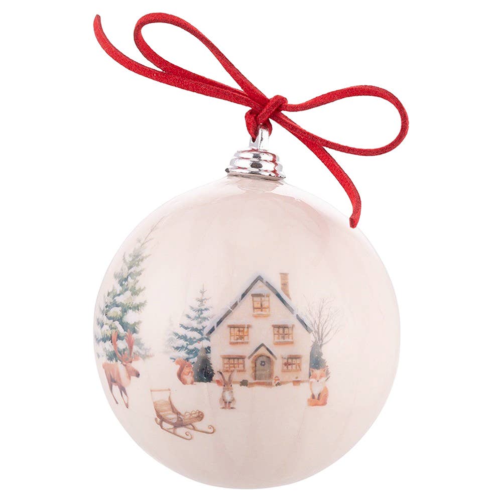 VdE Tivoli 1996 - Wholesale Ornament Set - WINTER VILLAGE SET 16 BALLS 7.5CM 4 ASSORTED2
