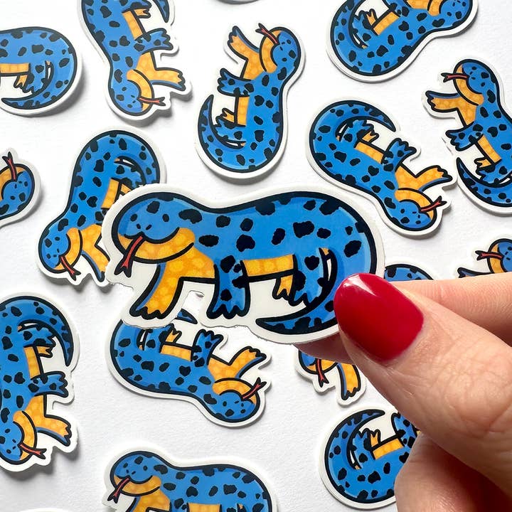 Blue Lizard Mini Sticker for wholesale by Shop Emily M