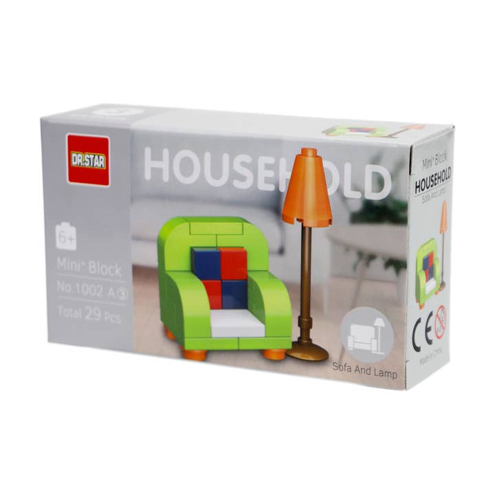 Cap Zone - Wholesale Building Set - Kids - Household Appliances Building Block Kit - 12 pcs12