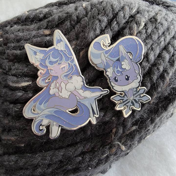 Xhilyn - Wholesale Lapel Pin/Button - Fennec Frost Pins - Dec 20241