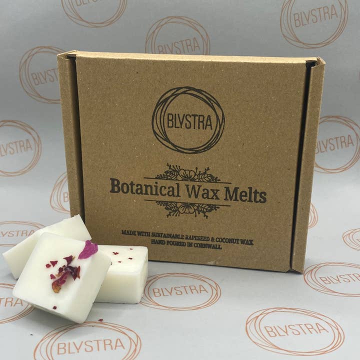 Strawberry & Rhubarb Botanical Wax Melts for wholesale by Blystra candles