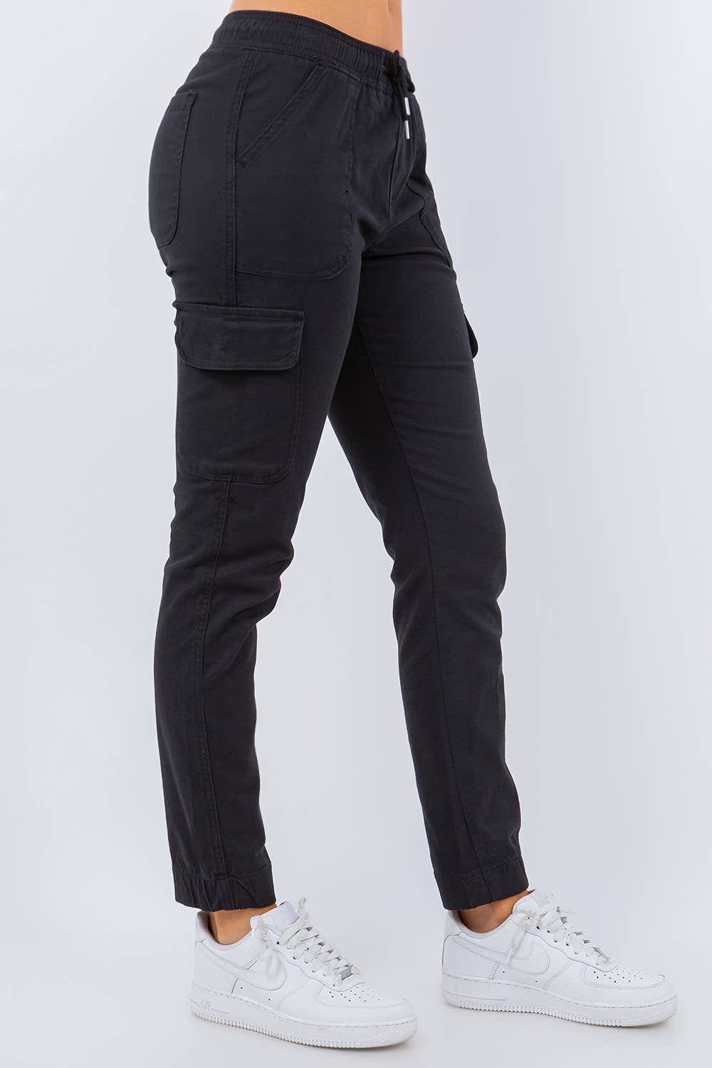 Veracci - Wholesale Pants - Women's - Stretch Twill Cargo Jogger Pants womens5