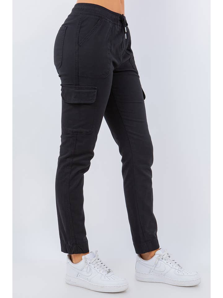 Veracci - Wholesale Pants - Women's - Stretch Twill Cargo Jogger Pants womens5
