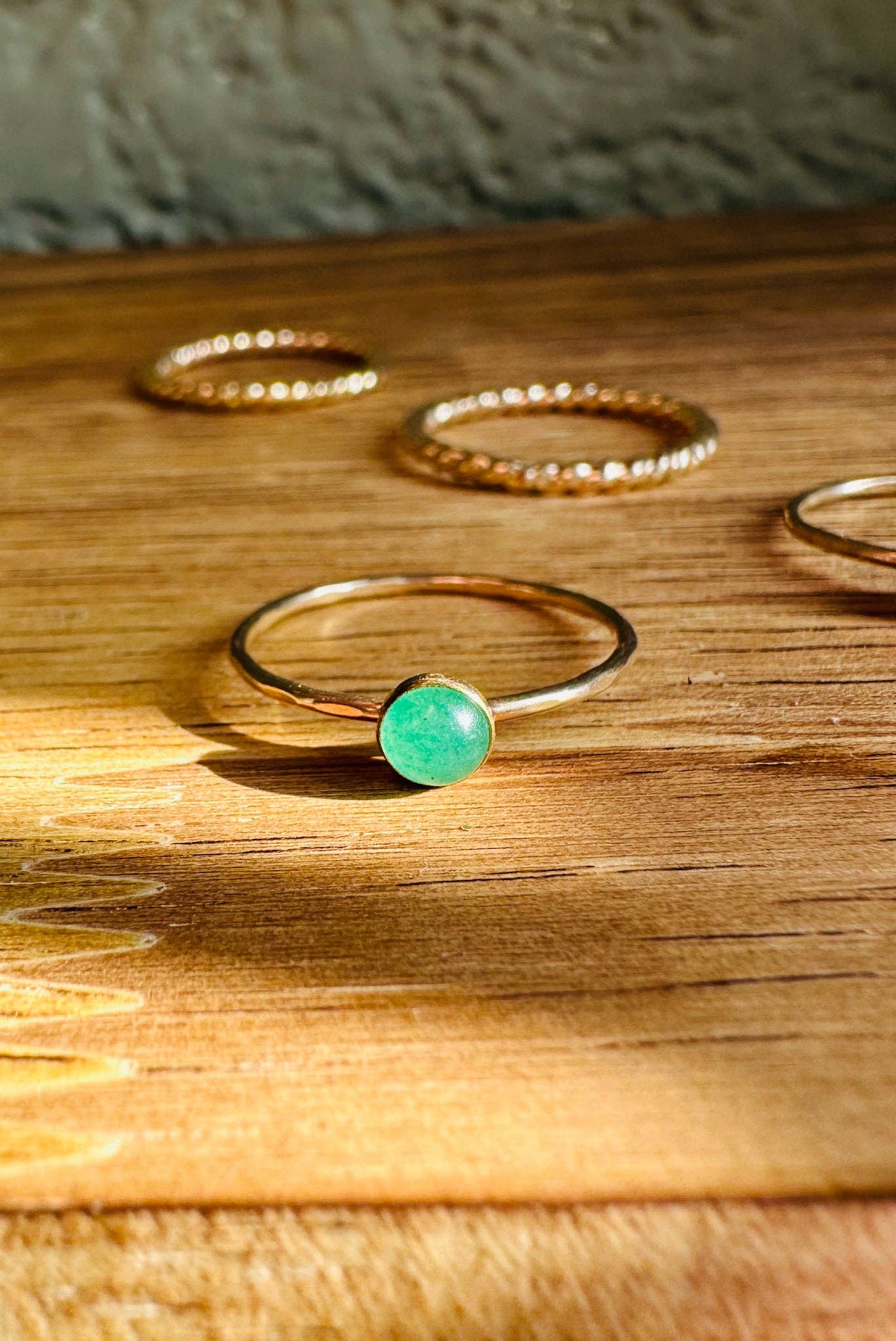 Notions of Lovely - Wholesale Multi-Stone Ring - Skinny Mini Jeweled Stacker Rings - 14k Gold Fill9