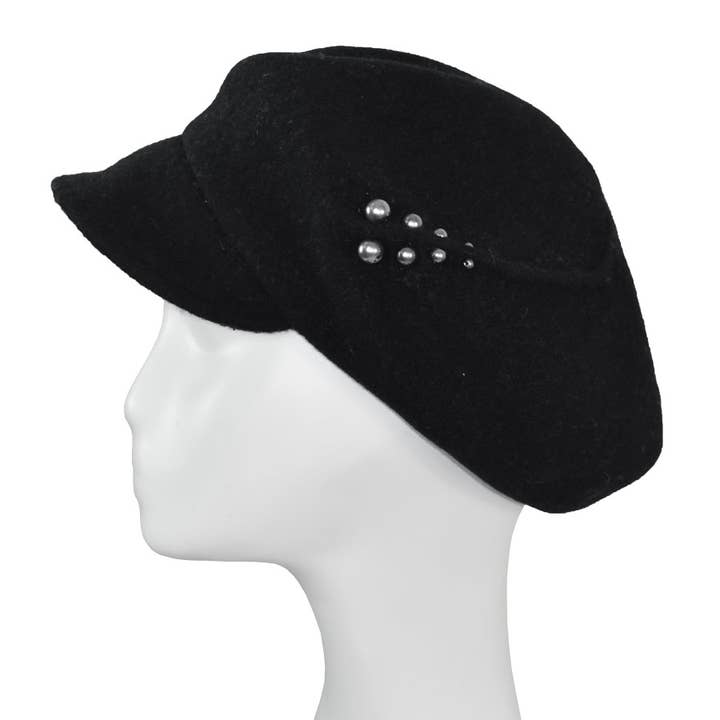 Dupatta Designs - Wholesale Cloche Hat - Women's - Radcliff Lieutenant Wool Hat