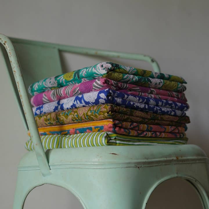 Annahmol - Wholesale Quilt - Kids & Baby - Wood Block Print Reversible Cotton Baby Blanket7