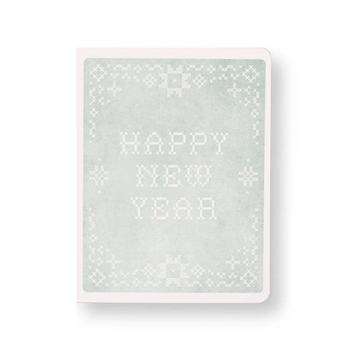 Carte de vœux typographique du Nouvel An pour la vente par Letterpress PLAY