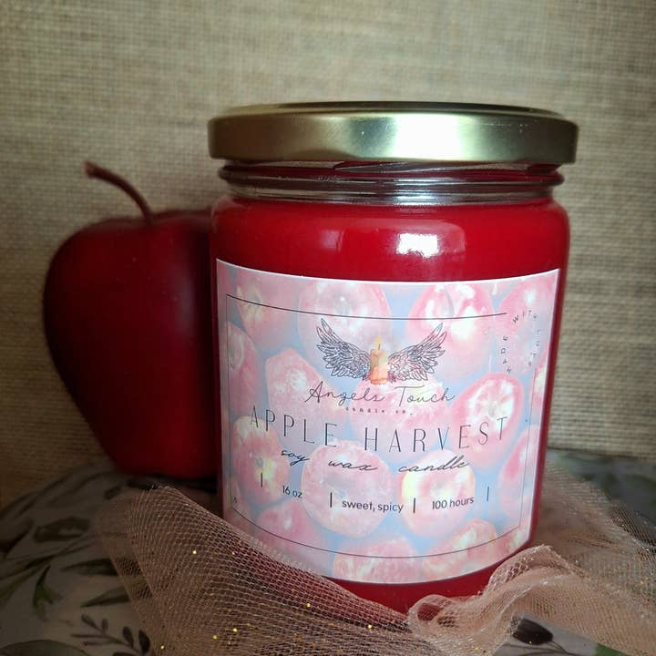 Angels Touch Candle Co. - Wholesale Jar/Filled Candle - Apple Harvest1