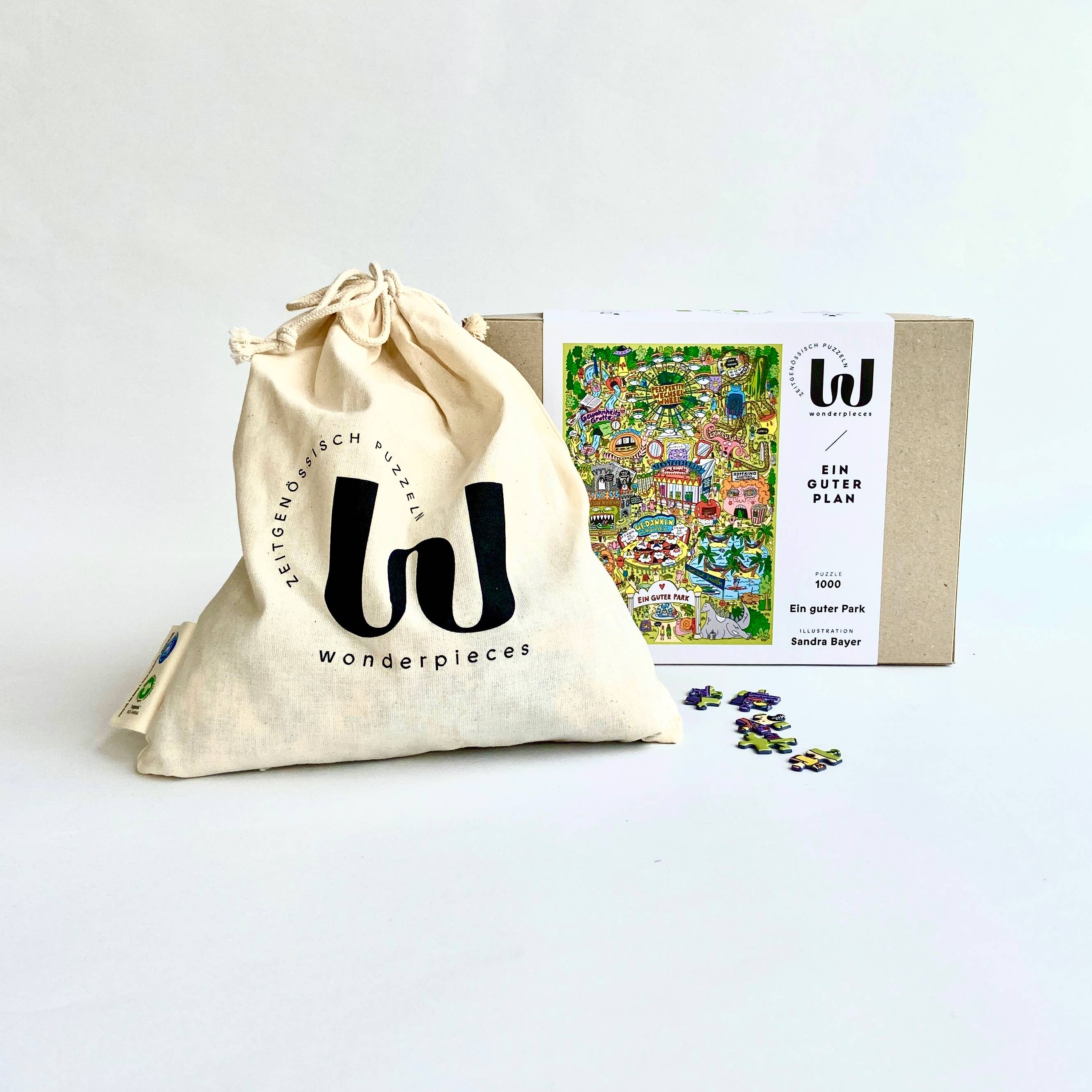 Wonderpieces – Puzzle - Adulto por atacado – Quebra-cabeça »Ein guter Park« | Ilustração de Sandra Bayer1
