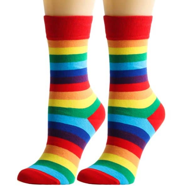 Gift-Ready Rainbow Socks - Women’s for wholesale by Whit's Up Shop