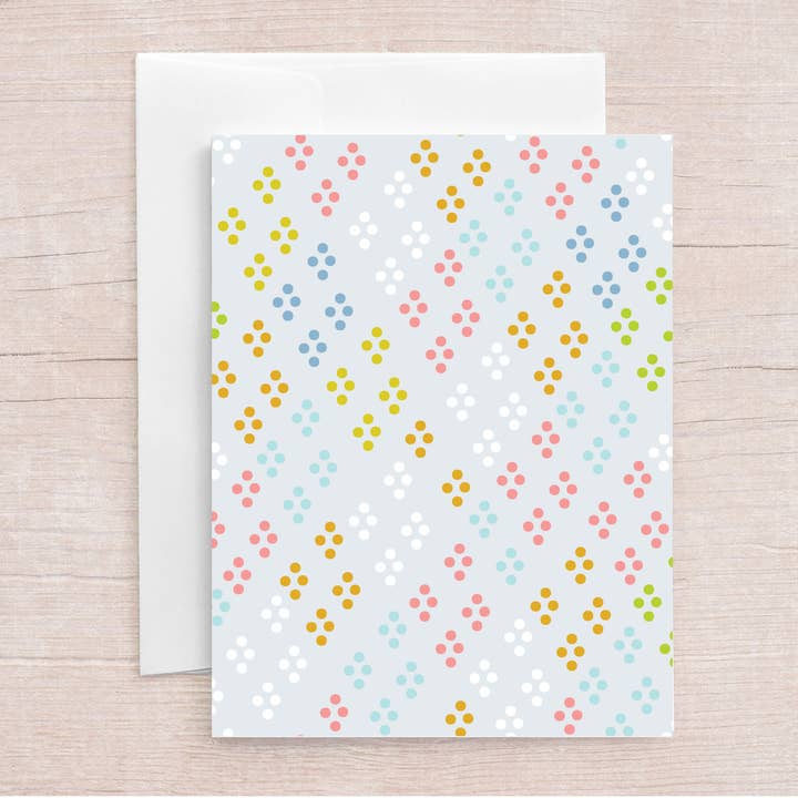 Carte de vœux Dots pour la vente par Jen Fox Studio