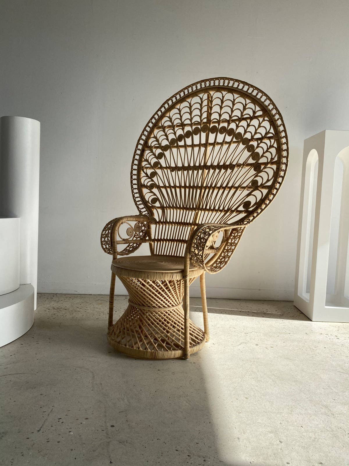 Office Objets - Wholesale Chair - Emmanuelle armchair in rattan with peacock patterns9