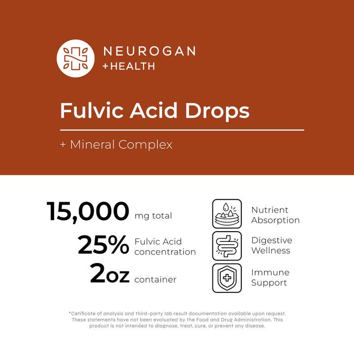 Neurogan Health - Wholesale Oral Supplement/Vitamin - Fulvic Acid Drops