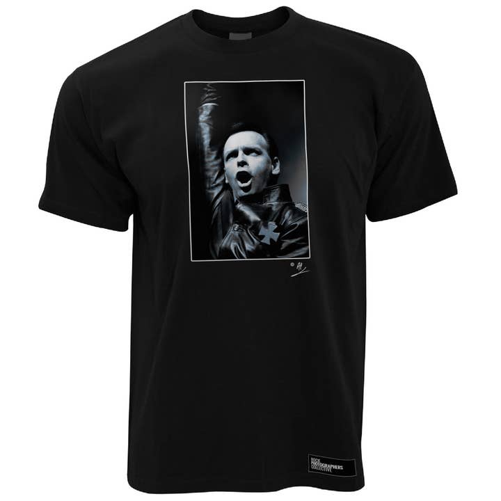 Camiseta masculina Gary Numan, live, London, 1991, AP por atacado de Rock Photographers Collective
